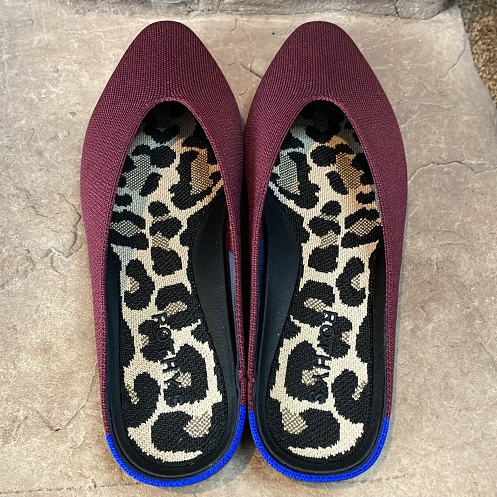 🤩Rothy’s Almond Toe Demi’s🤩 NEW BLACK CHERRY - Picture 6 of 8